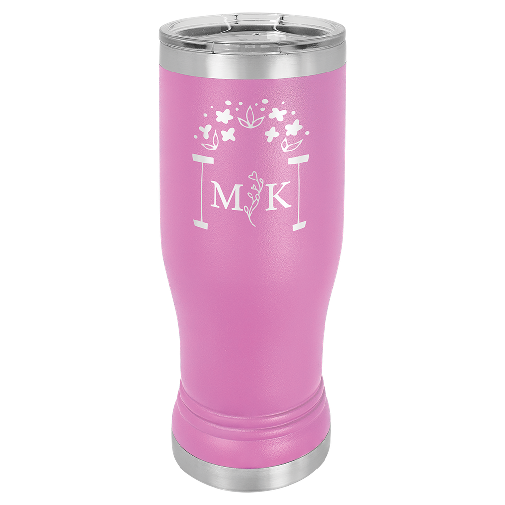 Light Purple 14 oz. Polar Camel Pilsner w/Clear Lid