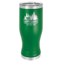 Green 20 oz. Polar Camel Pilsner w/Clear Lid