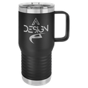 Polar Camel 20 oz. Black Vacuum Insulated Travel Mug with Slider Lid