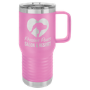 Polar Camel 20 oz. Light Purple Vacuum Insulated Travel Mug with Slider Lid