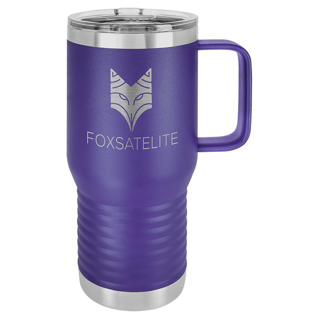 Polar Camel 20 oz. Purple Vacuum Insulated Travel Mug with Slider Lid
