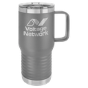 Polar Camel 20 oz. Dark Gray Vacuum Insulated Travel Mug with Slider Lid