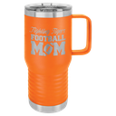 Polar Camel 20 oz. Orange Vacuum Insulated Travel Mug with Slider Lid
