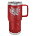 Polar Camel 20 oz. Maroon Vacuum Insulated Travel Mug with Slider Lid