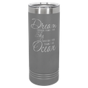 Polar Camel 22 oz. Dark Gray Skinny Tumbler with Slider Lid