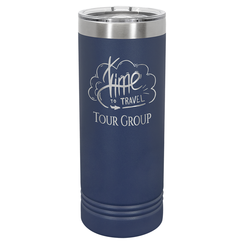 Polar Camel 22 oz. Navy Blue Skinny Tumbler with Slider Lid