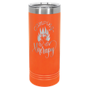 Polar Camel 22 oz. Orange Skinny Tumbler with Slider Lid
