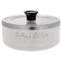 Polar Camel White 1 1/4 Quart Serving Bowl with Lid