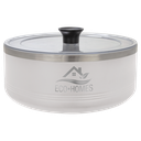 Polar Camel White 3 Quart Serving Bowl with Lid