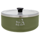 Polar Camel Olive Green 3 Quart Serving Bowl with Lid