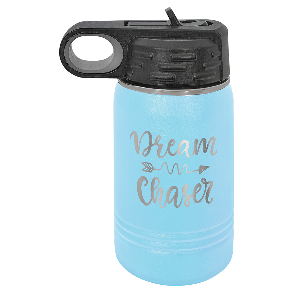 12 oz. Light Blue Polar Camel Water Bottle