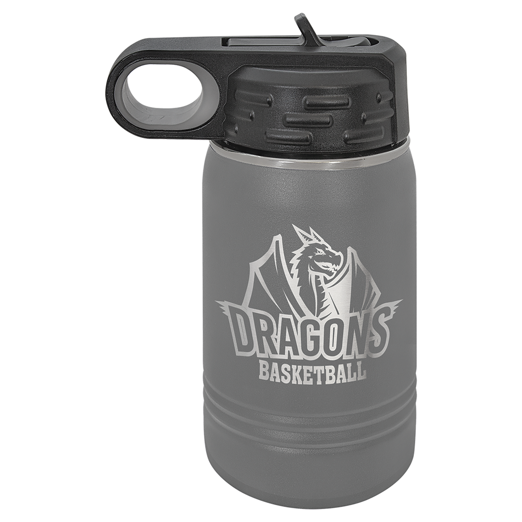 12 oz. Dark Gray Polar Camel Water Bottle