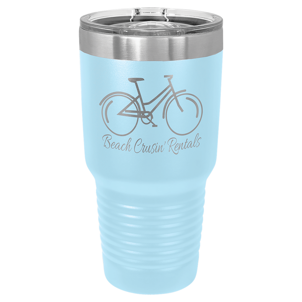 Polar Camel 30 oz. Light Blue Ringneck Insulated Tumbler w/Slider Lid