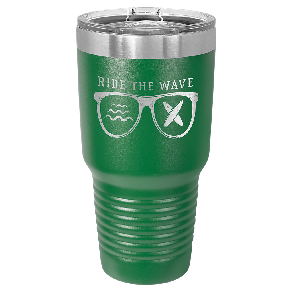 Polar Camel 30 oz. Green Ringneck Insulated Tumbler w/Slider Lid