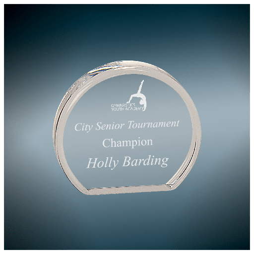 [BAC011] 4" x 3 1/2" Clear Round Acrylic