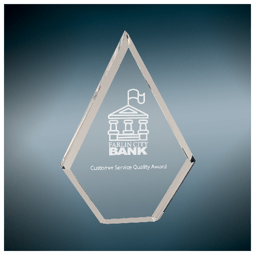 [BAC032] 5" x 7" Clear Diamond Acrylic