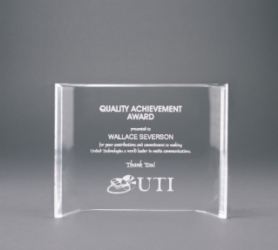 [ACC57] 7" x 5" Clear Acrylic Crescent