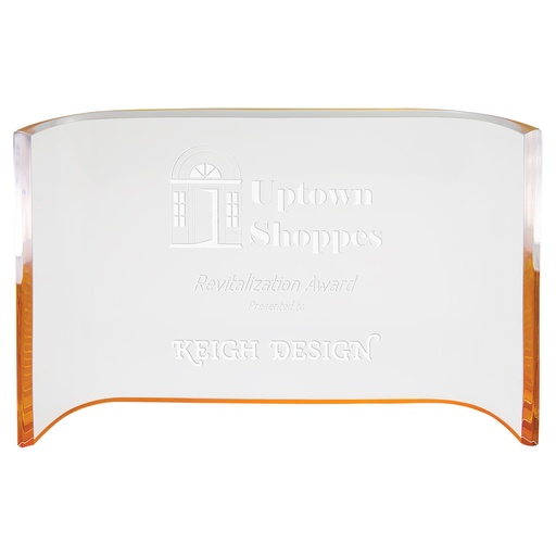 [ACC68G] 6" x 8" Gold Acrylic Crescent