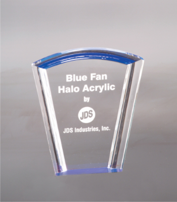 [HAL301BU] 7" Blue Fan Halo Acrylic