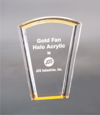 [HAL302G] 8" Gold Fan Halo Acrylic