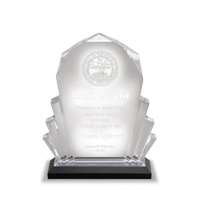 [IMP101S] 6" x 8" Silver Faceted Impress Acrylic