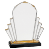 [IMP102G] 6" x 9" Gold Faceted Impress Acrylic