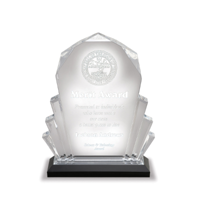 [IMP102S] 6" x 9" Silver Faceted Impress Acrylic