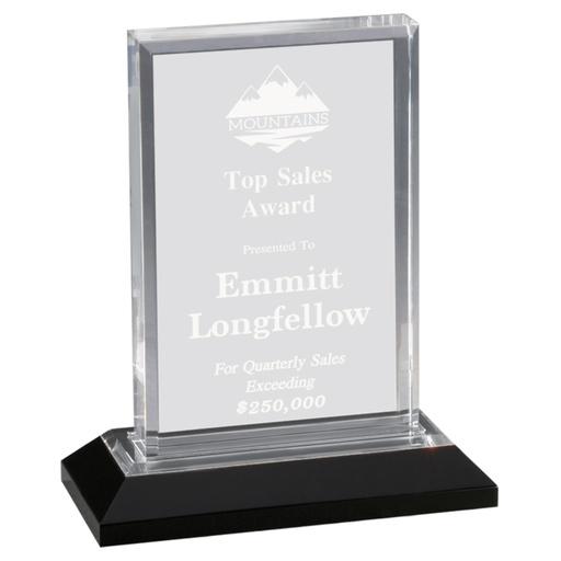[IMP202S] 5" x 7" Silver Beveled Impress Acrylic