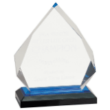 [IMP301BU] 5 1/4" x 6 3/4" Blue Diamond Impress Acrylic