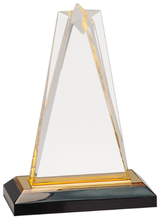 [IMP701G] 7" Gold Star Impress Acrylic