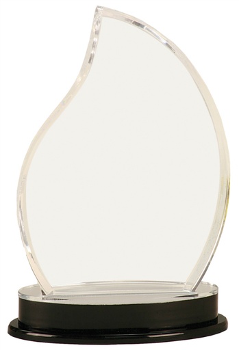 [IMP901S] 8 1/4" Silver Flame Impress Acrylic