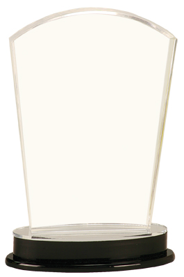 [IMP851S] 8 1/4" Silver Arch Impress Acrylic