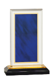 [IMP651BU] 6 1/2" Blue & Gold Royal Impress Acrylic