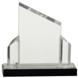 [IMP140S] 7" x 7" Silver Beveled Post Impress Acrylic