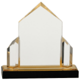 [IMP135G] 7" x 7" Gold Jewel Post Impress Acrylic