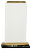 [IMP147G] 3 1/2" x 7 1/2" Gold Clipped Corner Impress Acrylic