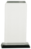 [IMP147S] 3 1/2" x 7 1/2" Silver Clipped Corner Impress Acrylic