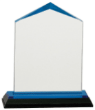 [IMP150BU] 3 1/2" x 5 1/2" Blue Jewel Impress Acrylic