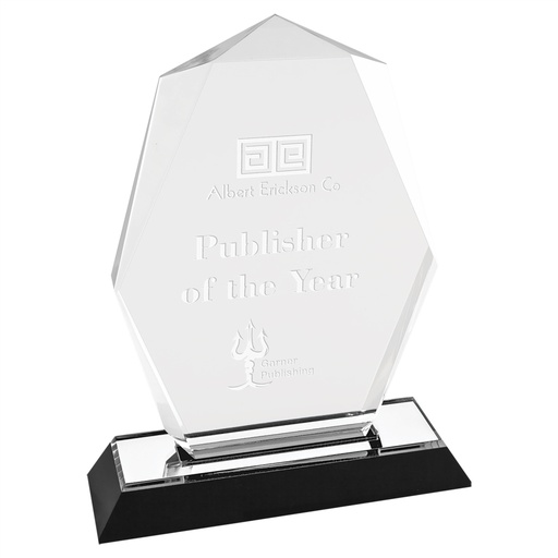 [IMP165S] 7" Silver Octagon Point Impress Acrylic