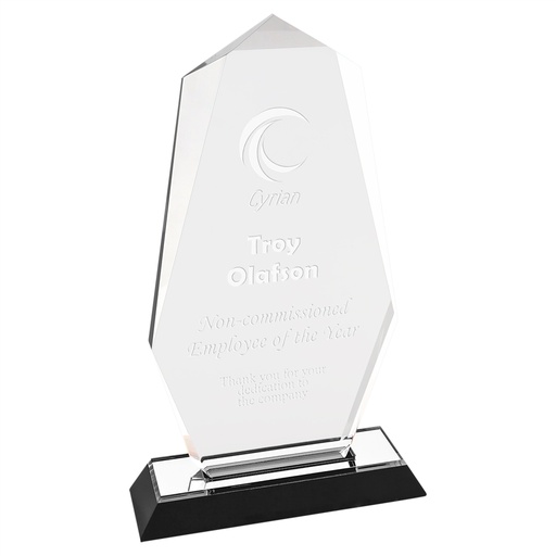 [IMP167S] 9" Silver Octagon Point Impress Acrylic
