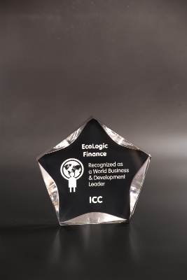 [LST7BKC] 7" Black/Clear Luminary Star Acrylic