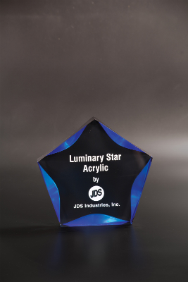 [LST7BKB] 7" Black/Blue Luminary Star Acrylic