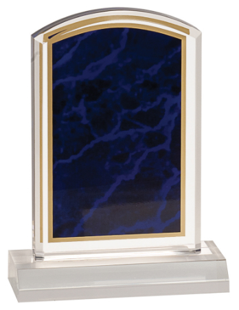 [MBL46PM] 4" x 6" Purple Marbleized Acrylic with 5" Base