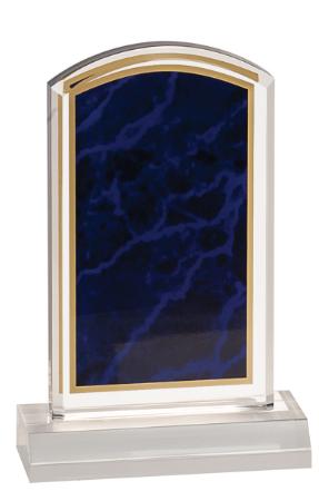 [MBL47PM] 4" x 7" Purple Marbleized Acrylic with 5" Base