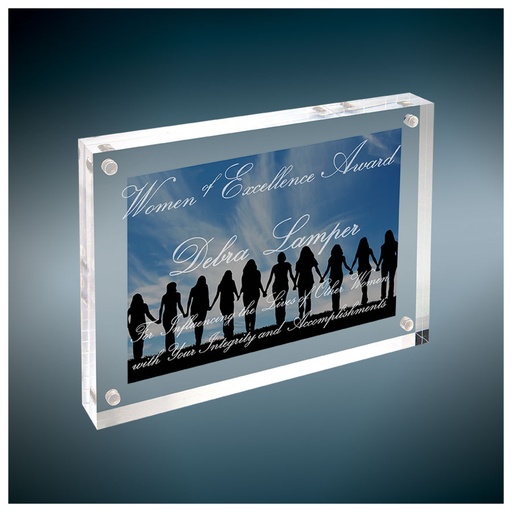 [MAC402] 5" x 7" Clear Rectangle Magnetic Acrylic