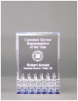 [MR31BU] 3 1/2" x 5" Blue Mirage Acrylic