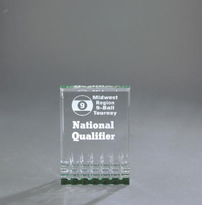 [MR31GN] 3 1/2" x 5" Green Mirage Acrylic