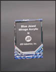 [MR41BU] 3 1/2" x 5" Blue Jewel Mirage Acrylic