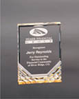 [MR42G] 4 1/4" x 6" Gold Jewel Mirage Acrylic