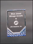 [MR42BU] 4 1/4" x 6" Blue Jewel Mirage Acrylic
